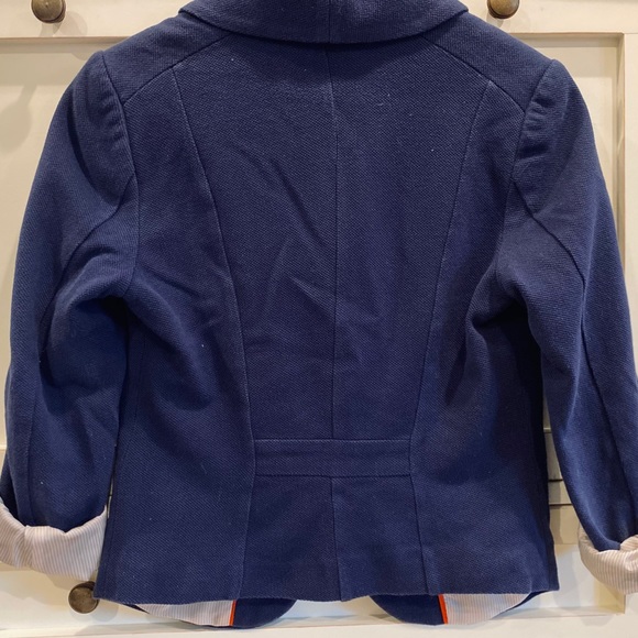 H&M Women’s Cropped Blazer, Dark Navy, US 6 Petite - Picture 6 of 6